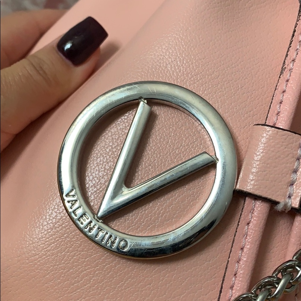 Mario Valentino discontinued Jules pink leather bucket bag - Picture 4 of 11